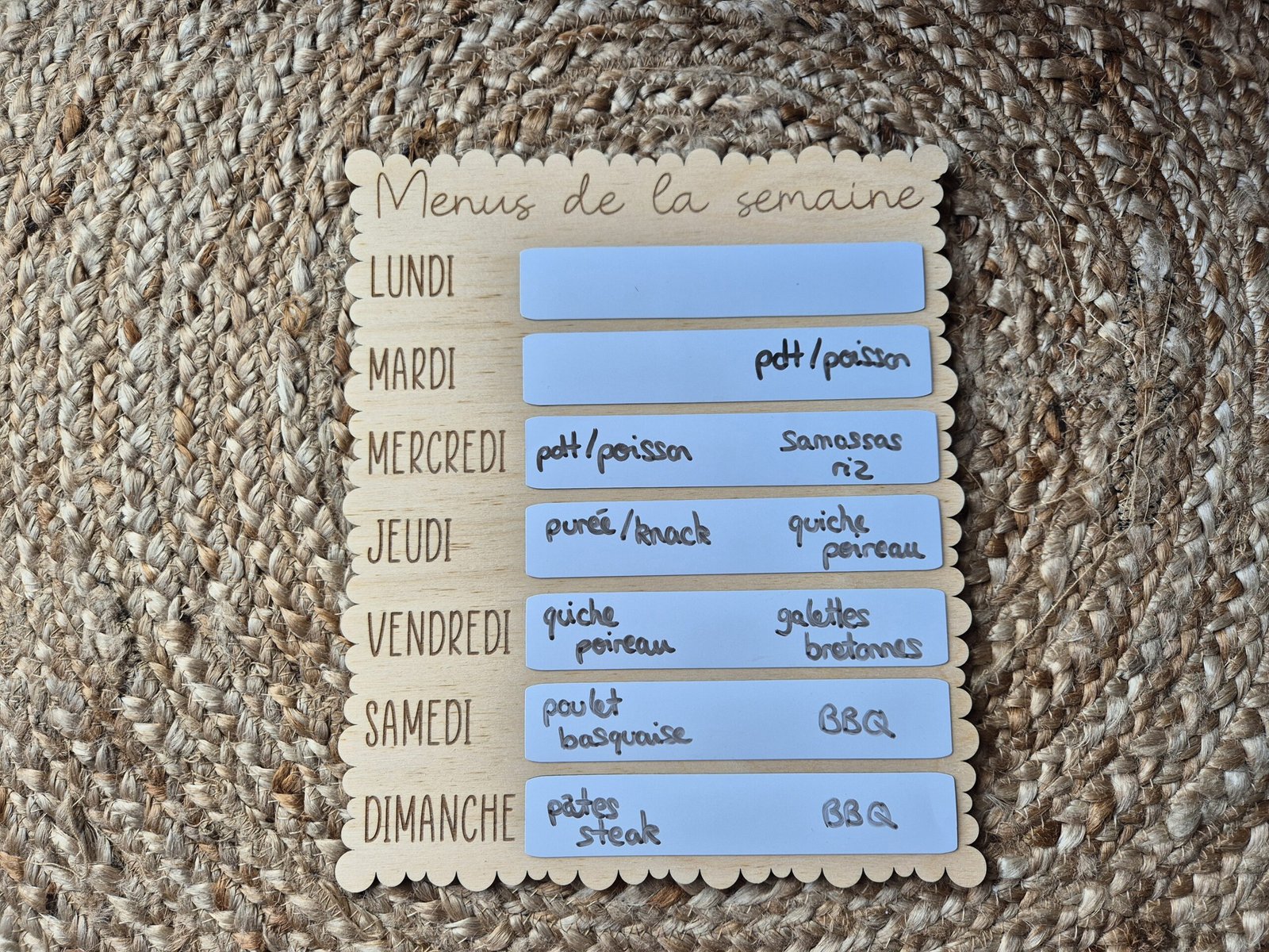 Pancarte menus de la semaine – Image 2